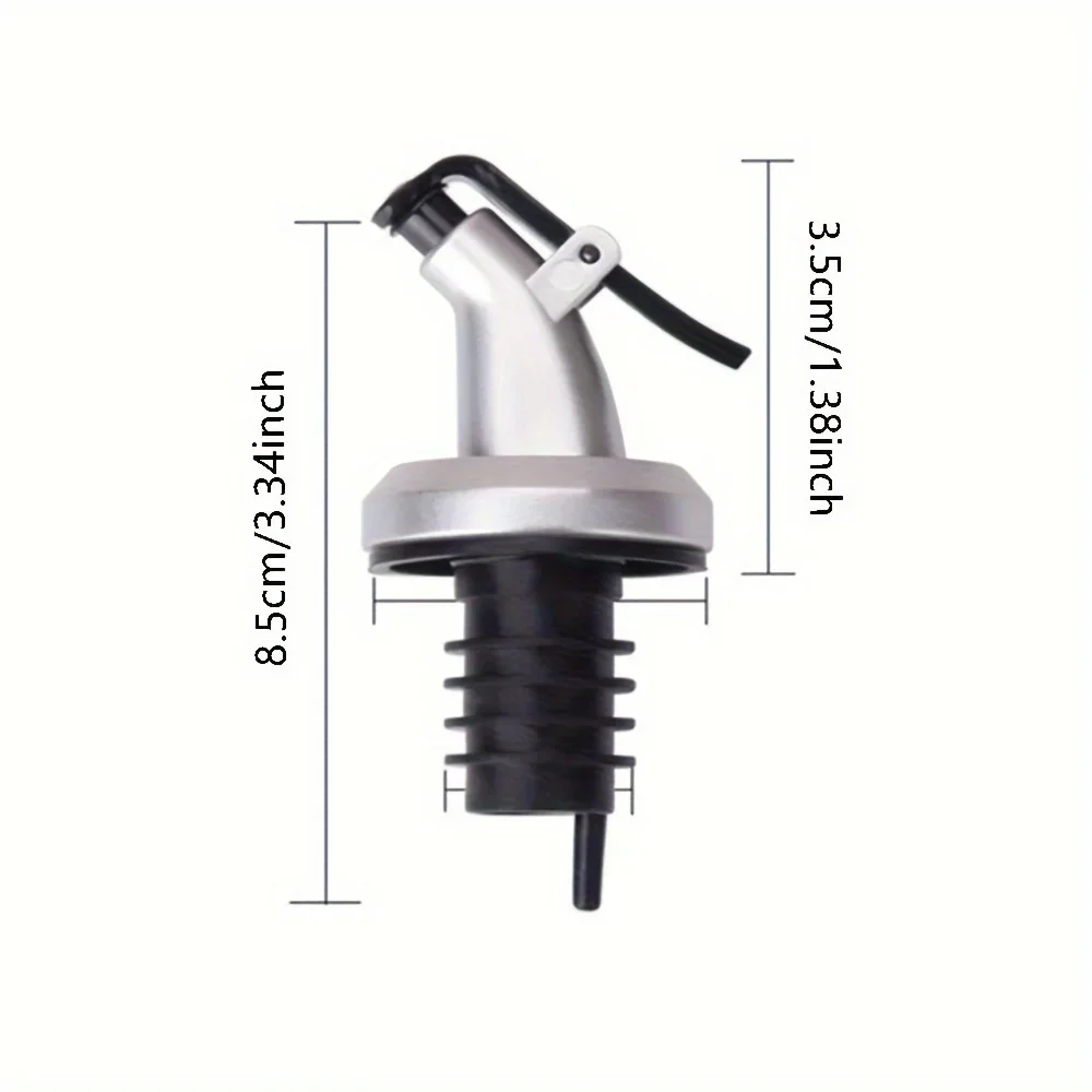 Oil dispenser Seasoning jar Seasoning bottle Spice dispenser Condiment squeeze bottles Sauce dispenser Kitchen seasoning pouring spout vinegar soy sauce bottle cap silicone stopper universal 1pc