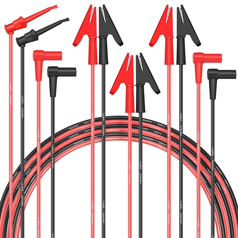 

Multimeter Test Leads Electrical Test Leads Test Probes Lead With Alligator Clip Multimeter Banana Plug 3A Test Hook