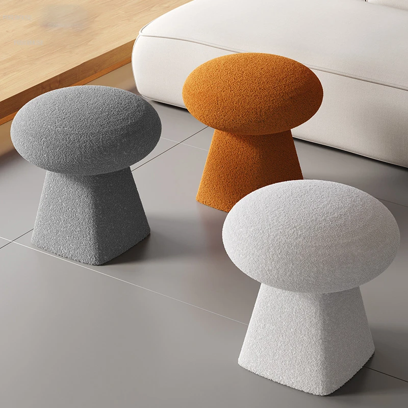 Nordic Fabric Sofa Stools Living Room Furniture Home Simple Modern Low