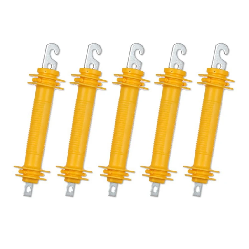 

5 шт. желтых аксессуаров для ограждения с металлическим крючком