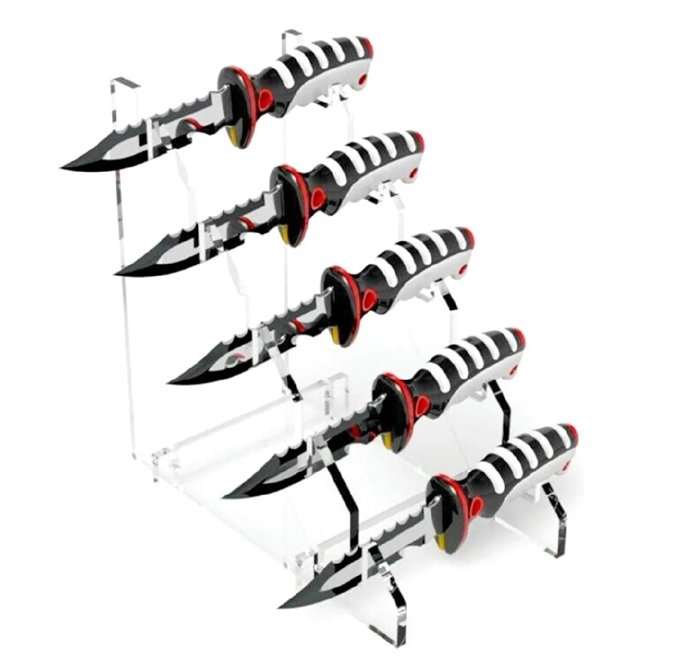 Acrylic Knives Display Stand Kitchen Transparent Knives Tool Storage ...
