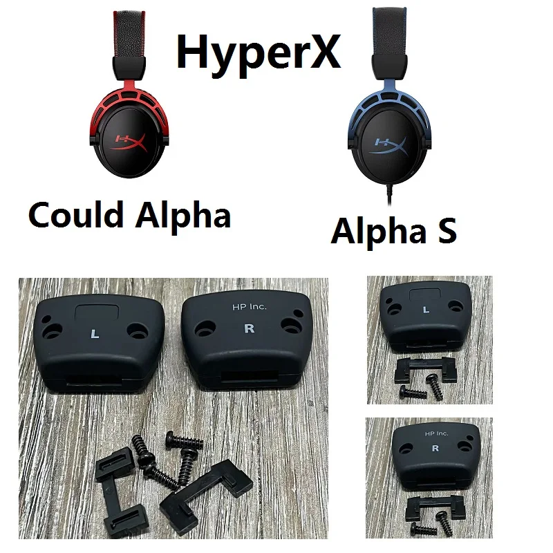 Original new Plastic Hinge Buckle For Kingstone HyperX Cloud Alpha, Alpha S Headphones Replacement repair spare Parts ear pads