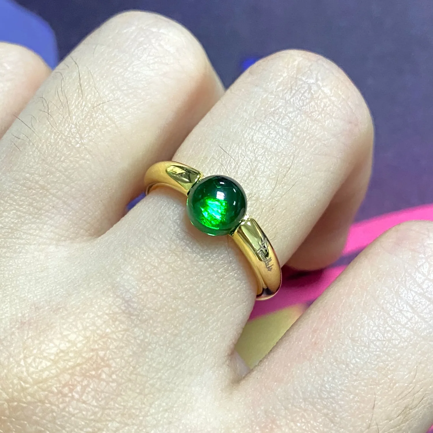 Classic Fashion Jewelry 23 Colors Natural Round Crystal Ring Gold Plated Wedding Rings For Women Best Birthday Gift