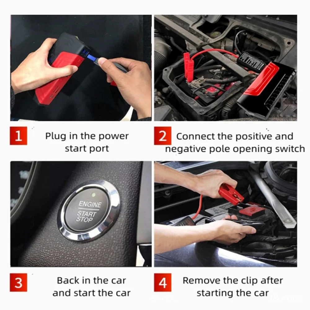 1200A Portable Car Jump Starter 18000mAh Power Bank Car Booster Charger 12V Star