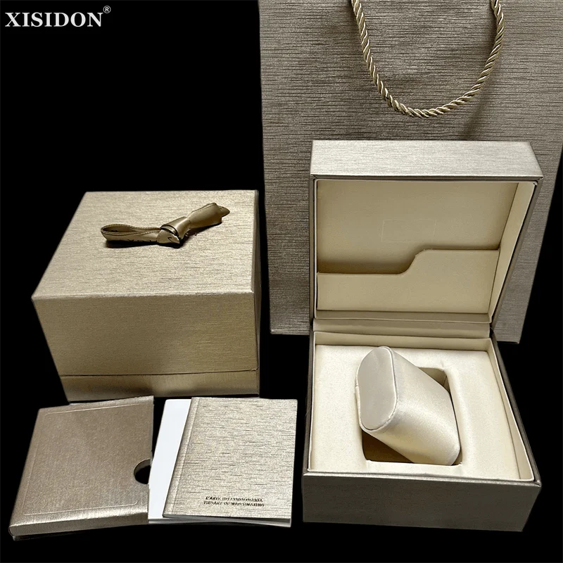 

Factory Outlet Champagne With Original Bvl Watch Box And Papers Luxury Brand Gold Watch Cases With Booklet AAA Watches Gift