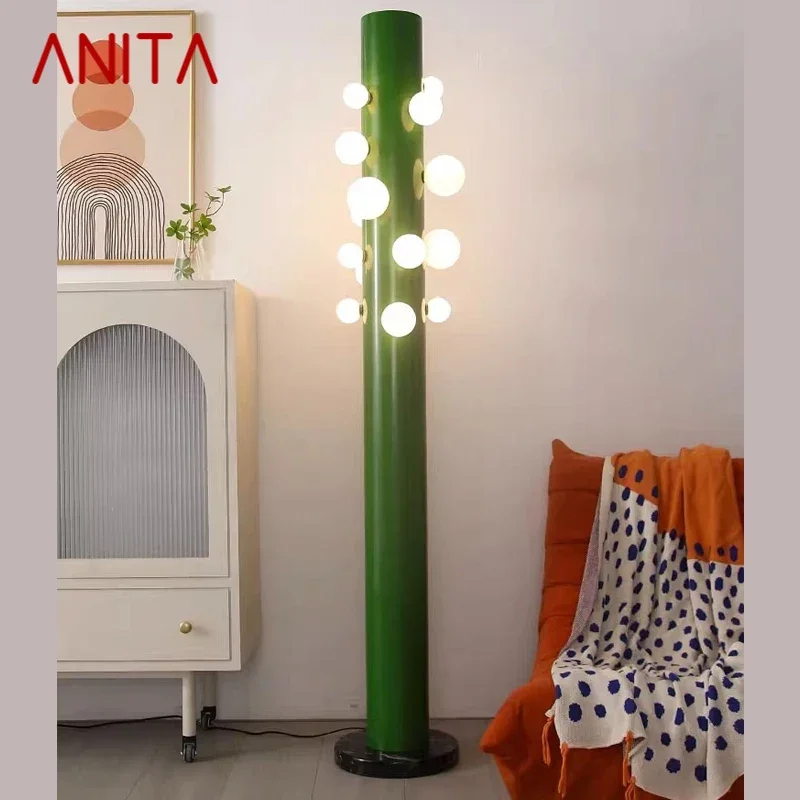 

ANITA Nordic Green Floor Lamps Designer Creativity Living Rooms Bedrooms Hotels Villas Minimalist Artistic Lighting Fixtures