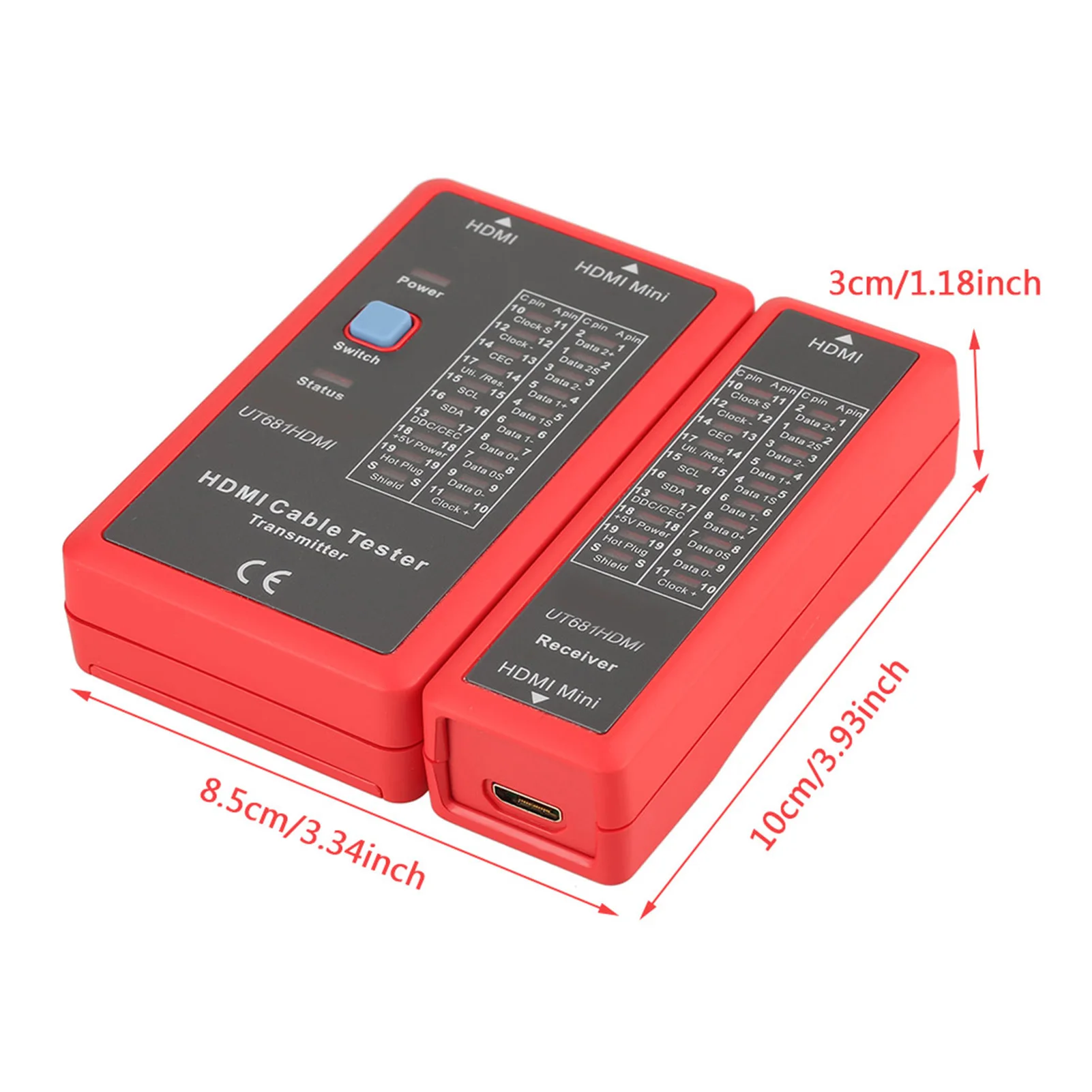 UT681 MINI Data Cable Tester 20LED Status Indictor
