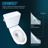 Two-Piece Elongated 1.6 GPF Universal Height TORNADO FLUSH Toilet with CEFIONTECT, Cotton White - CST776CSFG#01 4