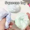 Plastic Ice Skin Decompression Milk Ball Sticky Table Toy Ultra-thin Soft Sticky Hand Ball Squeeze Stress Relief Toy 2