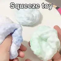 Plastic Ice Skin Decompression Milk Ball Sticky Table Toy Ultra-thin Soft Sticky Hand Ball Squeeze Stress Relief Toy 2