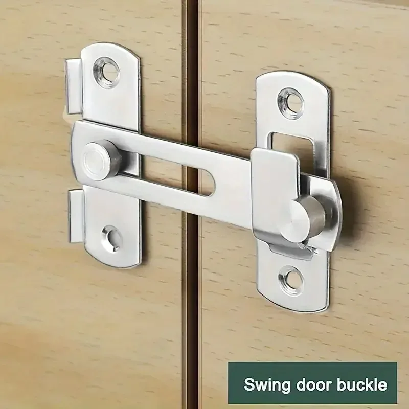 Sliding Door Latch 1Pcs Stainless Steel Sliding Barn Door Locking Hardware Gate Latch For Cabinet