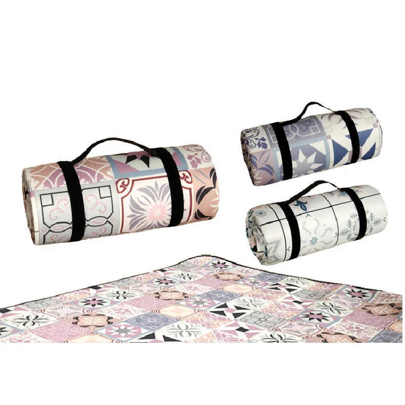 

Spring Outing Outdoor Grass Thickened Picnic Cloth Camping Moisture Proof Waterproof Printing Floor Mats Camp Equipment