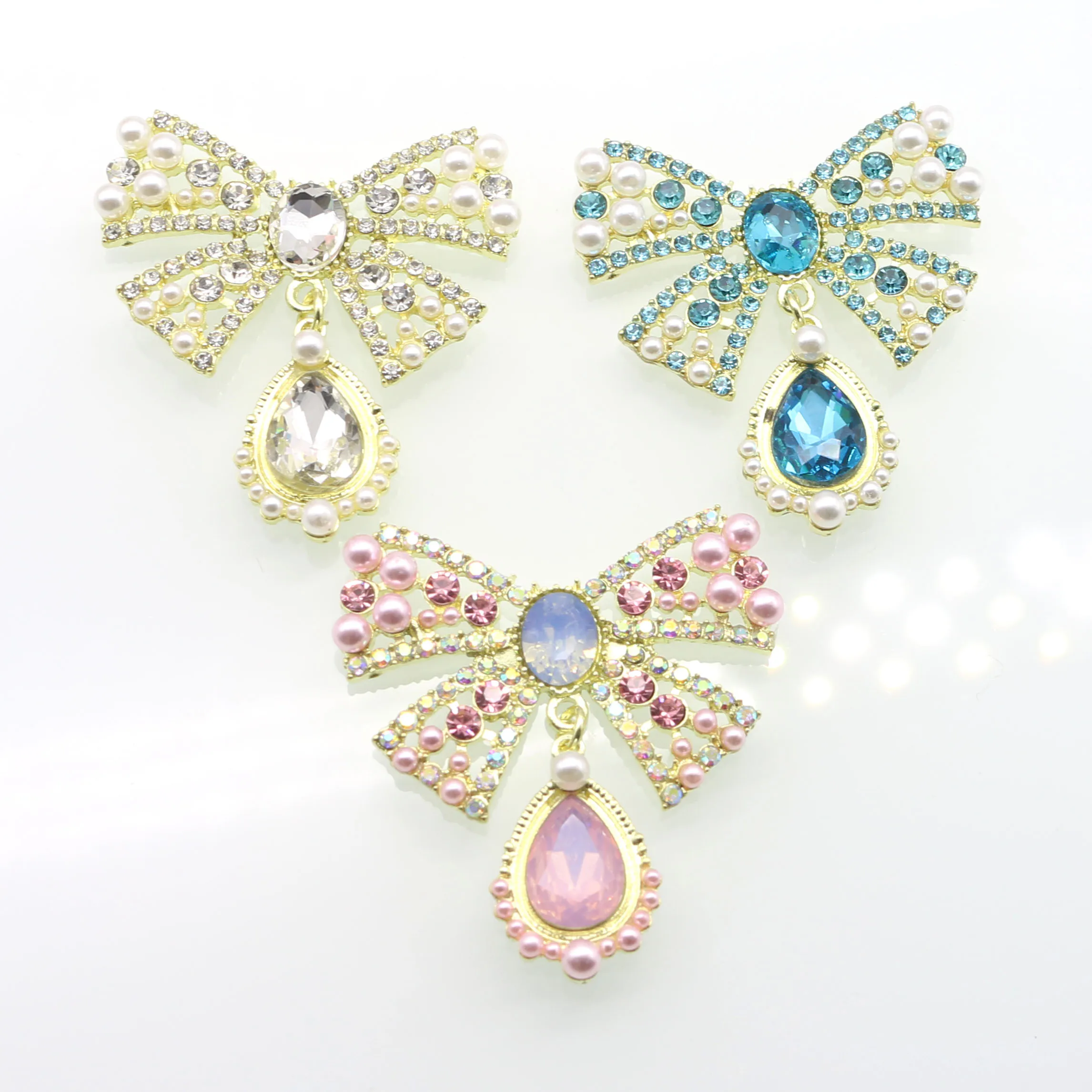 TAUJAN 特注 アンクレット337-19 TYNUOMI2PCS53 * 46MM Alloy Diamond Protein Pearl Suspension