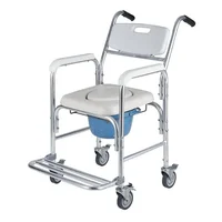 Portable Commode Chair for Seniors - Lightweight and DurableEasy-to-Fold Toilet Chair Perfect for Elderly Comfort and Mobility 1