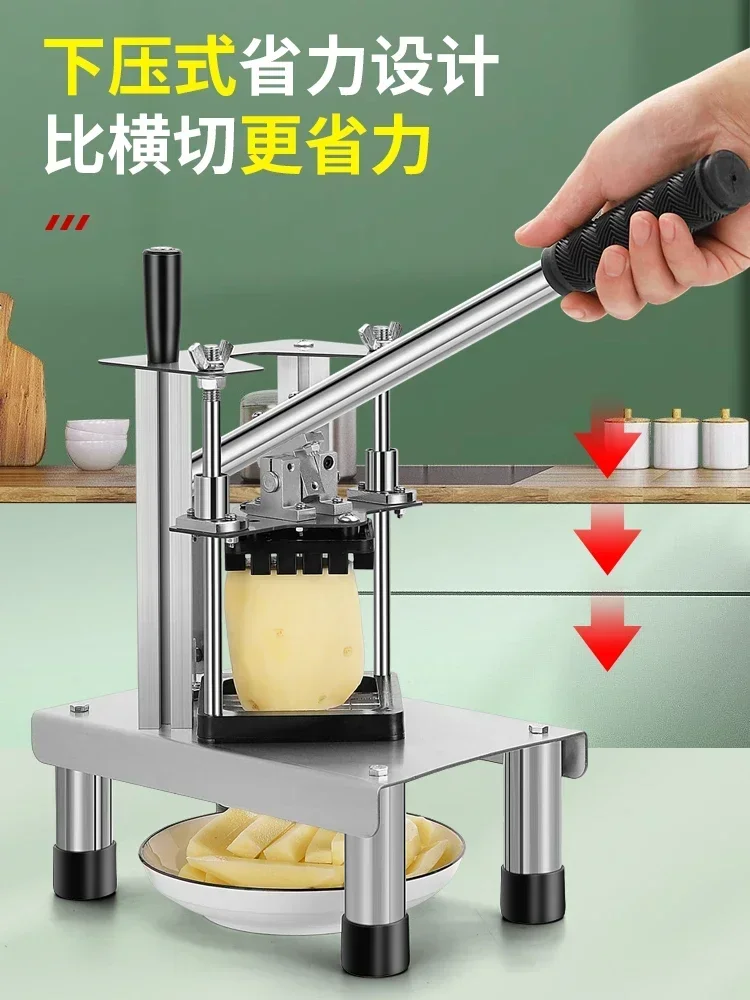 Slicer cutter commercial cucumber radish potato strips lettuce presser French fries cutting artifact pusher