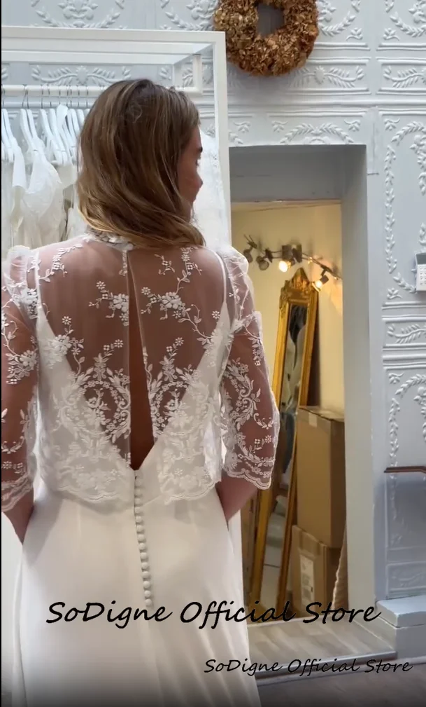 SoDigne Mermaid Satin Wedding Dresses Sleeveless Bridal Dress with Lace Shawl Long Bride Gown vestidos de novia Customized 14 S58bba02ef2394176bae54da762c09fea7