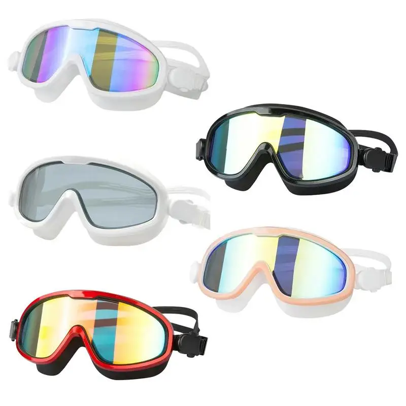 

Adult Swim Goggles UV Protection Water Goggles For Adults Anti-fog Swim Goggles Large Frame Swimming Glasses For Men Beach Pool