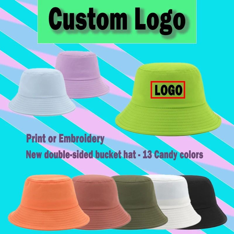 Private Custom Bucket Hats Print Logo 