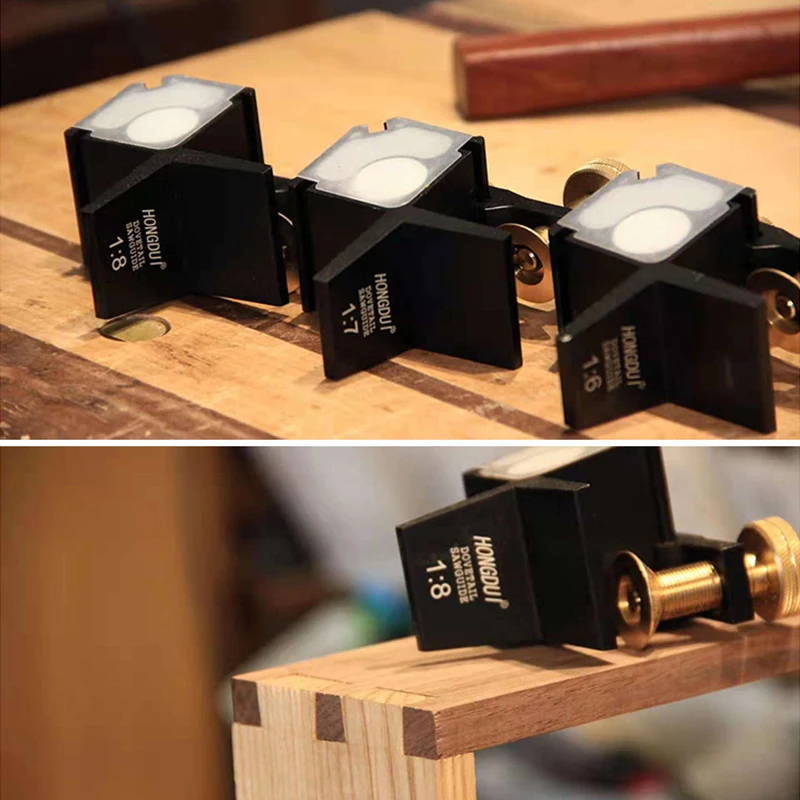 알루미늄 합금 마그네틱 더브테일 톱 가이드 1:4 1:6 1:7 1:8, 90 ° 조이너리 절단 가이드 앵글 톱 가이드 목공 도구