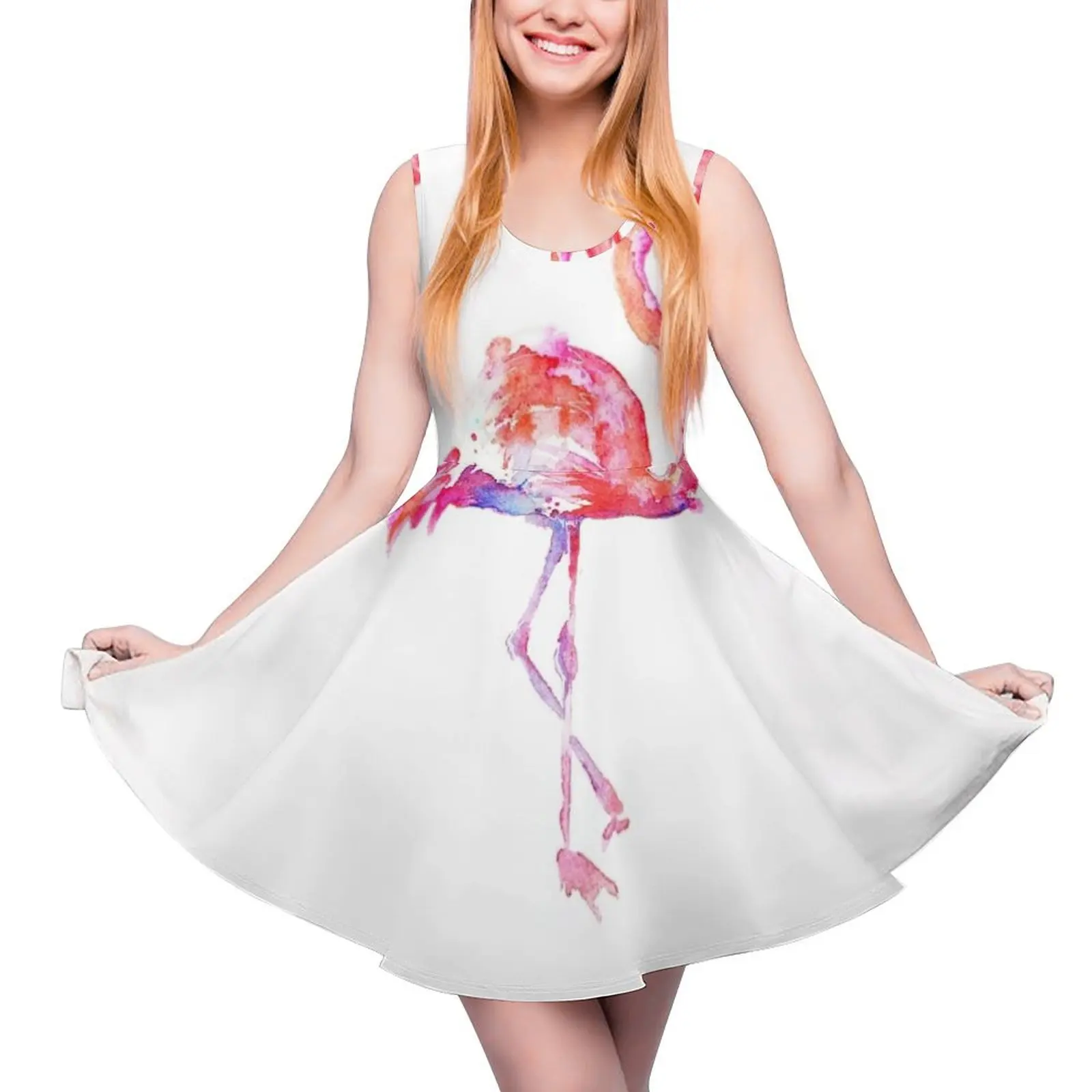 

Flamingo Round Neck Dress african dresses for woman dresses for official occasions women clothing 2024 new arrivals