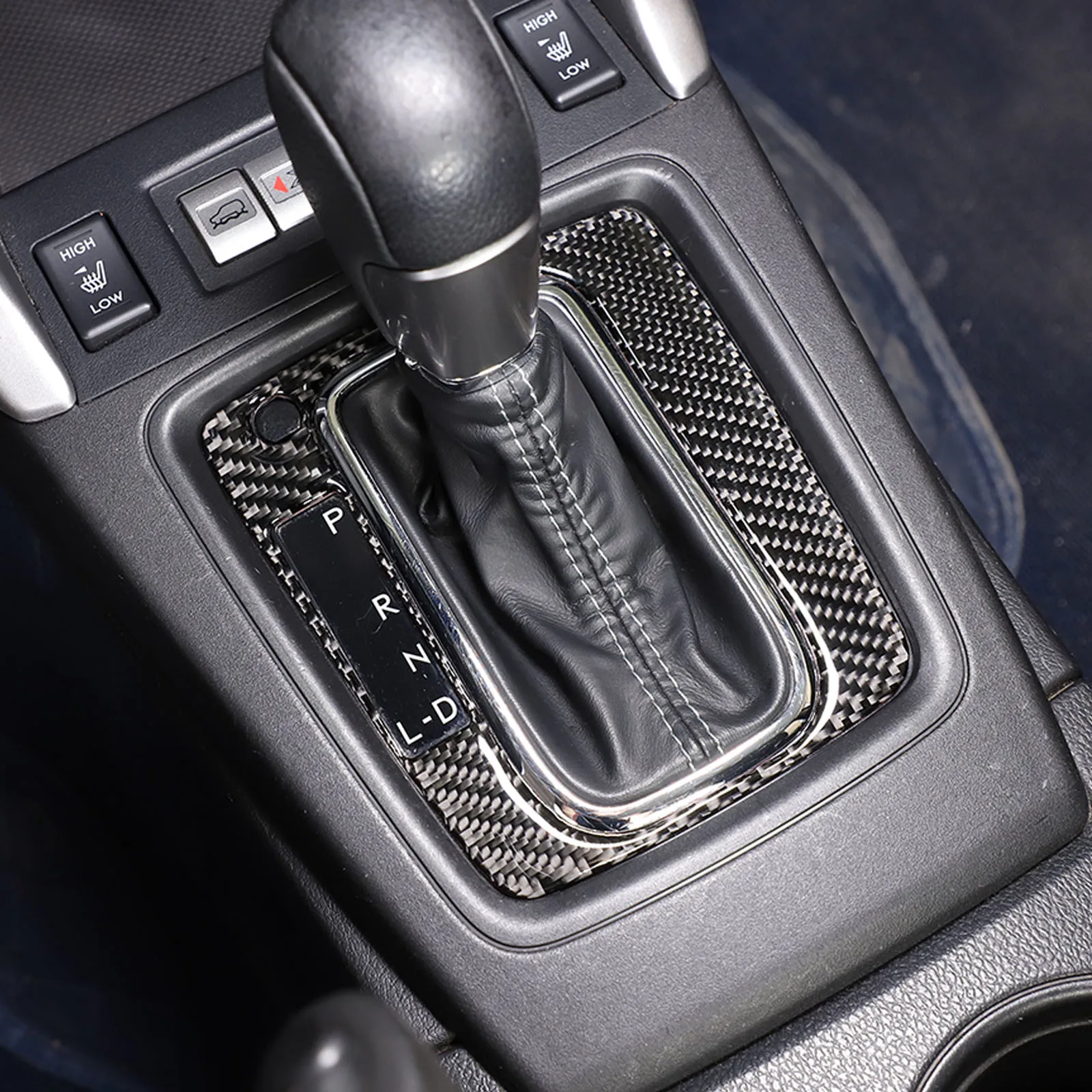 

For Subaru Forester 2013 2014 2015 2016 2017 2018 Soft Carbon Fiber Car Gear Shift Panel Cover Trim Sticker Car Accessories
