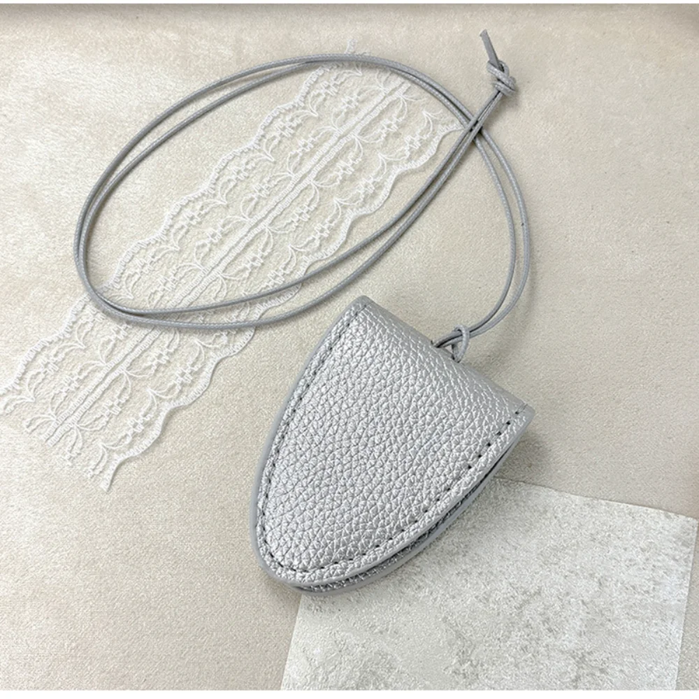 Hanging Neck Sunglasses Eyeglasses Storage Bag PU Leather Magnetic Glasses Clip Cover Anti-lost Key Case Holder Pendant 2025 New