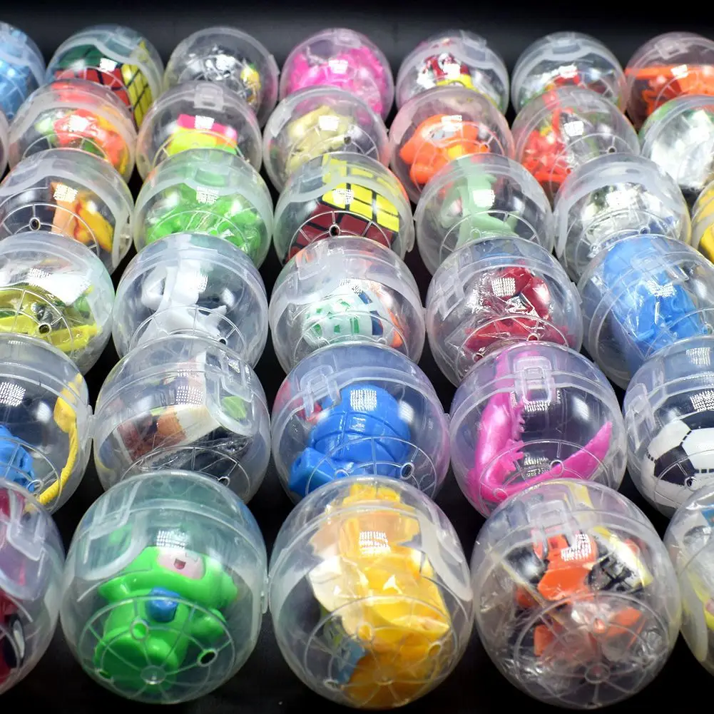 20PCS Gachapon Machine Transparent Gachapon Toys Creative Coin-Operated Gachapon with Random Doll Toys Children's Birthday Gift 2