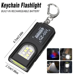 USB Rechargeable LED Flashlight with Magnetic Base - Portable Super Bright Lantern and Emergency COB Work Light (GZ001 - EDC Light)