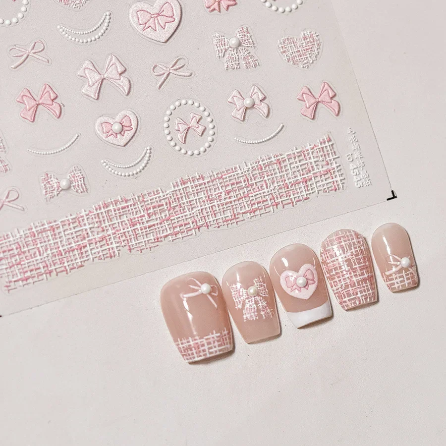 Cherry Blossom 5D Nail Art Stickers – Elegant Spring Petal Decals