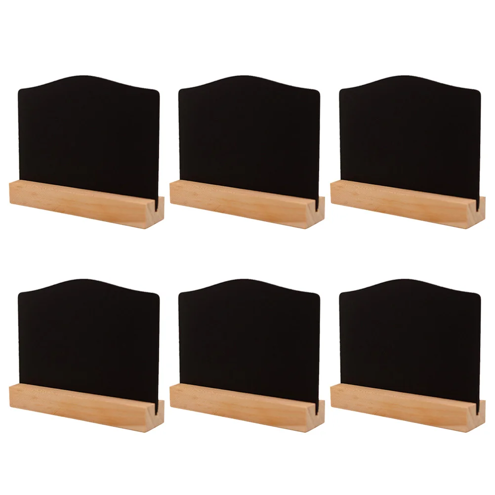 

6 Pcs Whiteboards Magnetic Blackboard for Wall Chalkboard Desktop Stand Wood Decor
