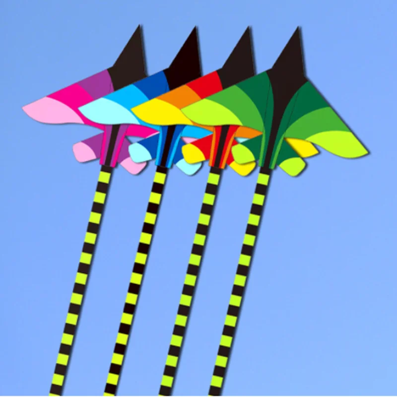 free shipping grassland airplane kite rainbow triangle kite surf latawiec  flying game from fabric linha pipa windrad fishing