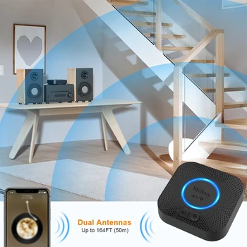 Bluetooth 5.0 Audio Receiver SBC,AAC,aptx,aptxLL,aptxHD RCA 3.5mm Charger For PC TV Car Kit Speaker Amplifier 2