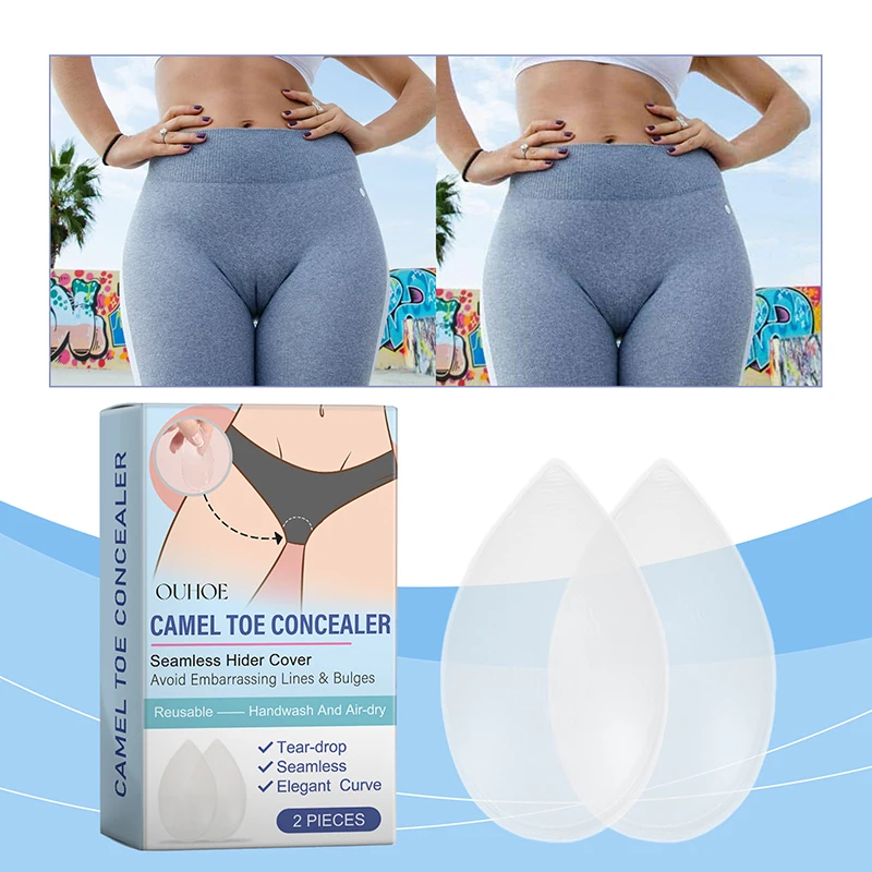 Camel Toe Concealer Reusable Traceless Invisible Adhesive Silicone For Women Leggings Swimwear Activewear Waterproof Cover Pad 2