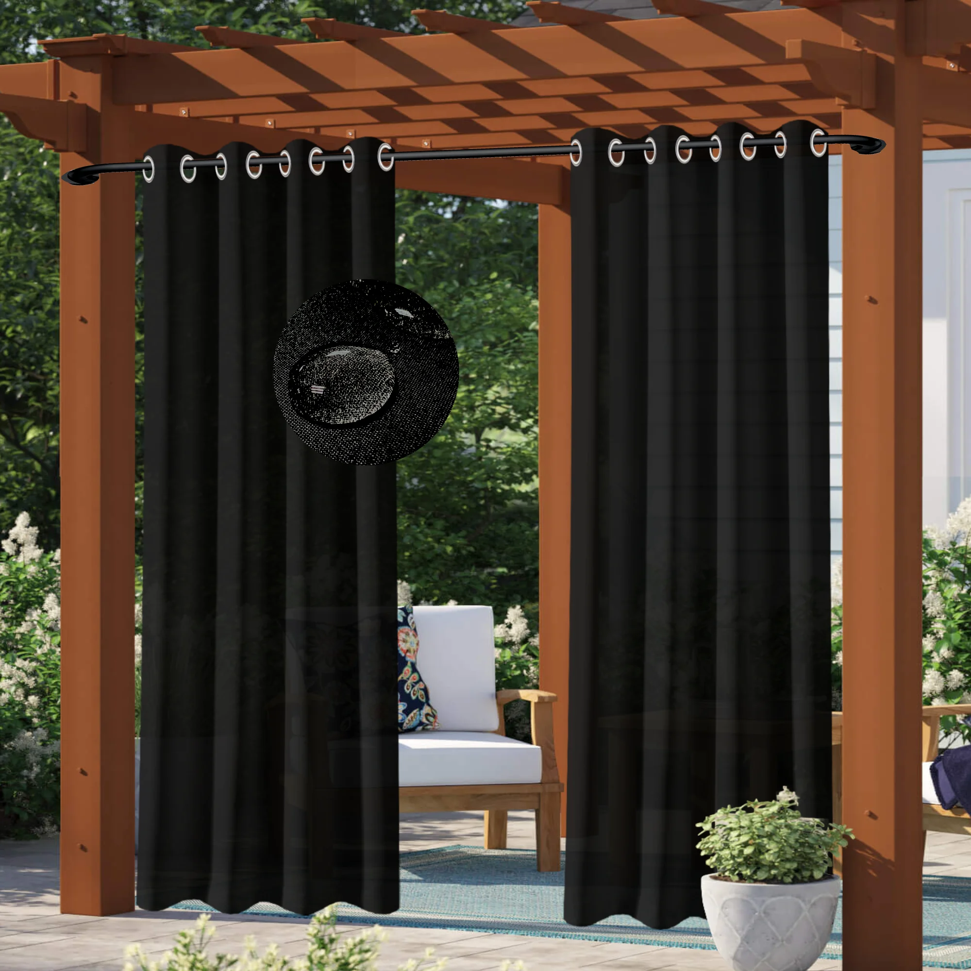 Waterproof Outdoor Privacy Curtain 1