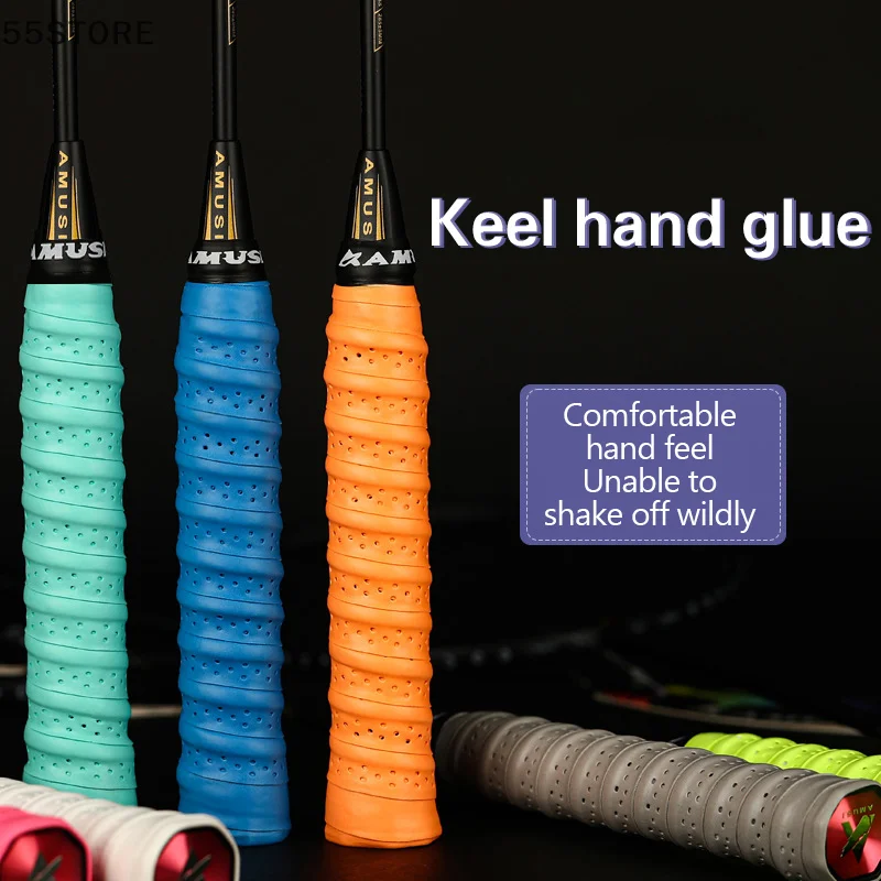 Badminton Sweatband Keel Hand Rubber Thickened Non slip Laminated Perforated