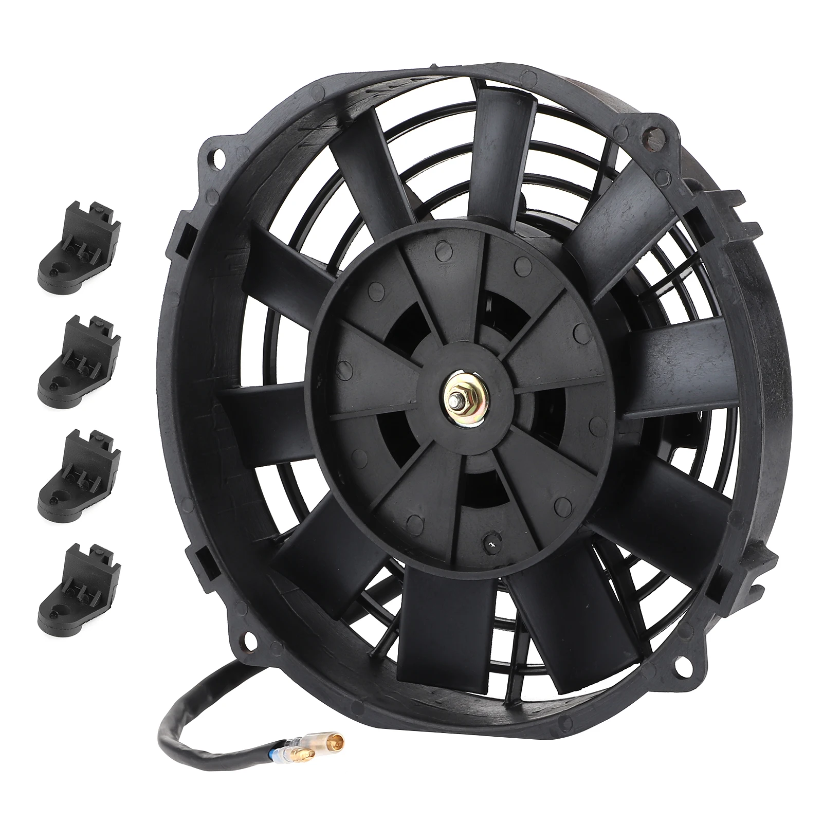 Electric Fan Car Fan Universal Electric Fan 8in for Radiator Auto Cooling Air Conditioning 10 Blades 12V 80W 2250 RPM