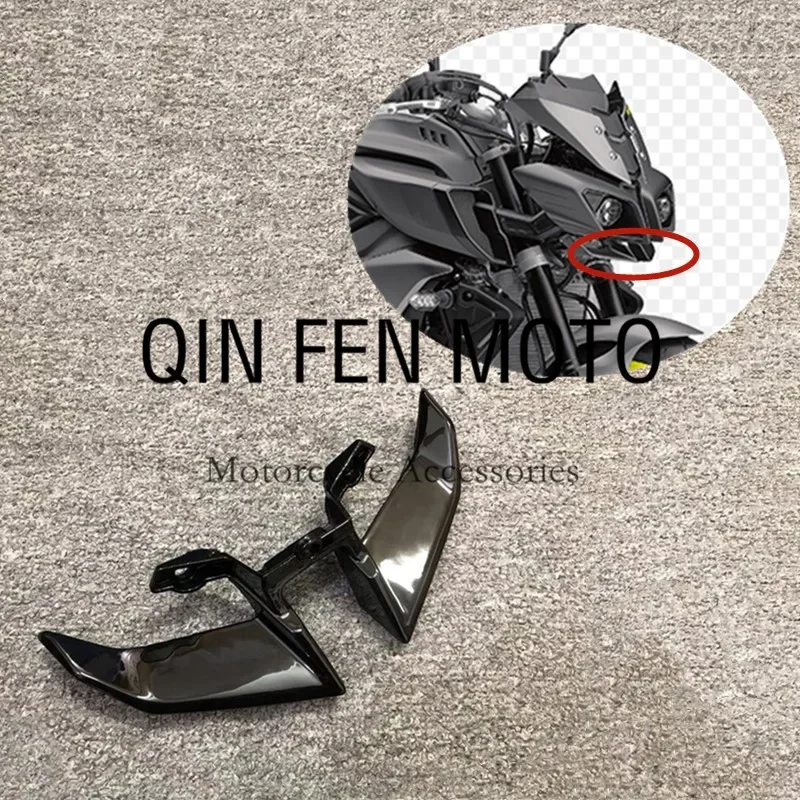 

Bright Black Front Winglet Fairing Aerodynamic Fit For Yamaha FZ-10 MT-10 2016-2021