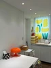 Yellow Flower Abstract Half Shading Living Room Curtains Free Punching Paste-style Bedroom Drapes 6