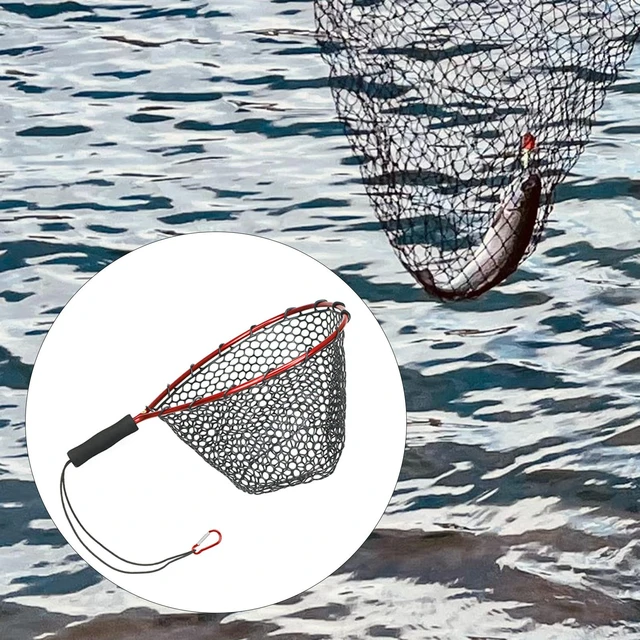 Landing Net No Foldable Cage Handle Salmon Fish Dip - AliExpress