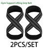 2PCS Weightlifting Hand Belt Anti-Slip Sport Fitness Wrist Wraps Straps Gym Support Lifting Grip Belt Fitness Bodybuilding