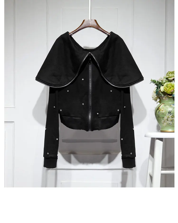 ❤️専用❤️パーカーセット HIDE AND SEEK - 【ラスト1点】JERSEY HALF ZIP HOODED (BLACK