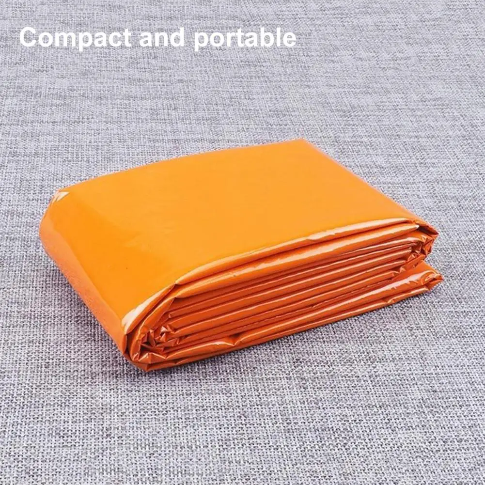 Outdoor Tent Emergency Tent Portable Thermal Blanket Lifesaving Emergency Tent for Camping First Aid emergency survival raincoat outdoor reflective first aid poncho survival space blanket thermal raincoat waterproof for camping