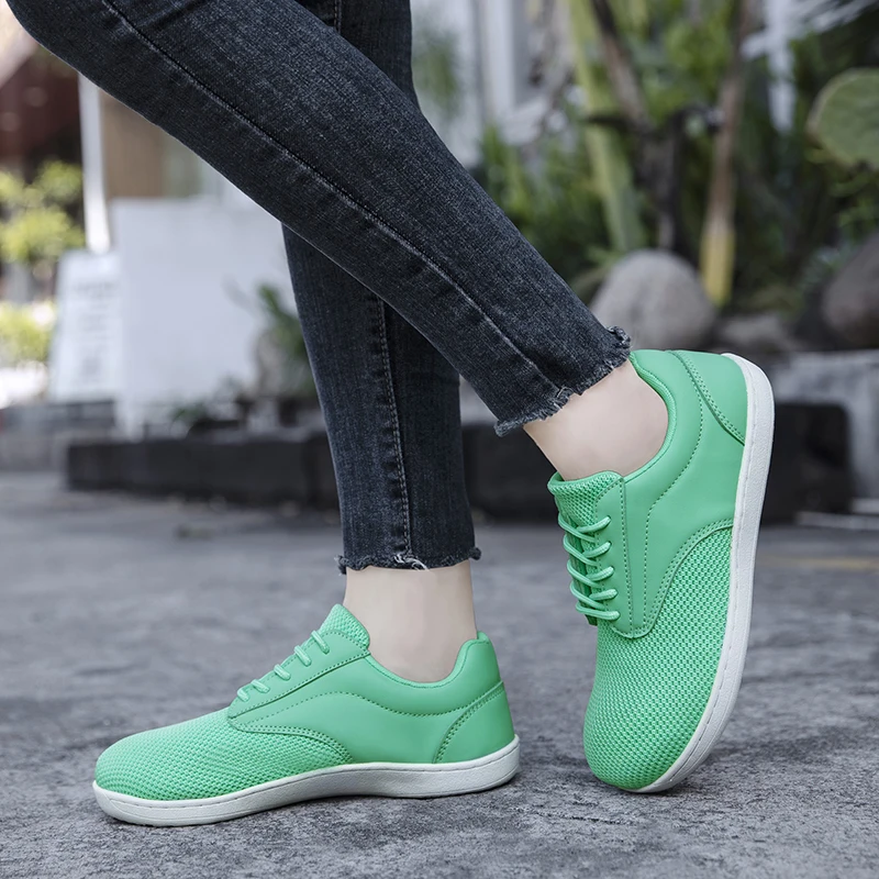 Fujeak Unisex Wide Barefoot Shoes Comfortable And Breathable Casual Sneakers Minimalist Anti-slip Outdoor Walking Shoe Size 42 6
