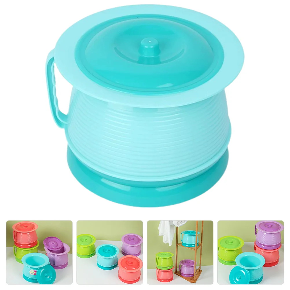 

Children's Spittoon Toilet Plastic Bedpan Urine Pots Kids Urinal Chamber for Bedroom with Lid