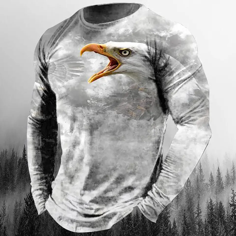 Una Caricatura De Un águila Con Una Camisa Que Dice " águila Calva " | Vector Premium