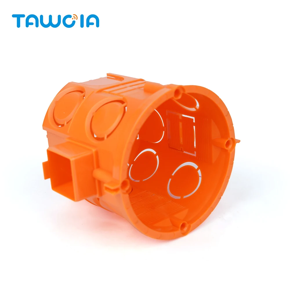 TAWOIA EU Standard Wall Round Mounting Box 3packs Orange Back Box