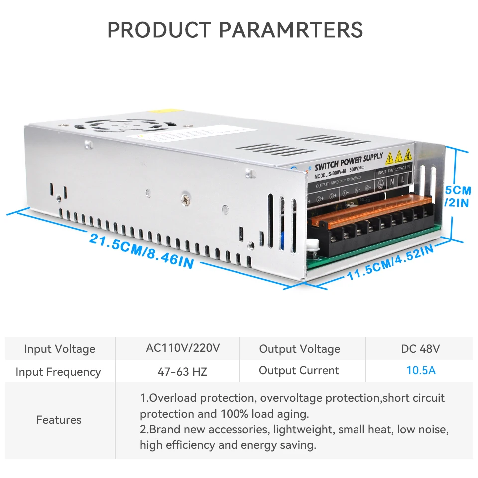 Daedalus CNC Spindle 500w ER11 Brushless DC Spindle Motor Power Supply With 55MM Clamp Bracket Speed Display air cooled spindle motor spindle clamp holder lathe spindle assembly high speed motor spindle set