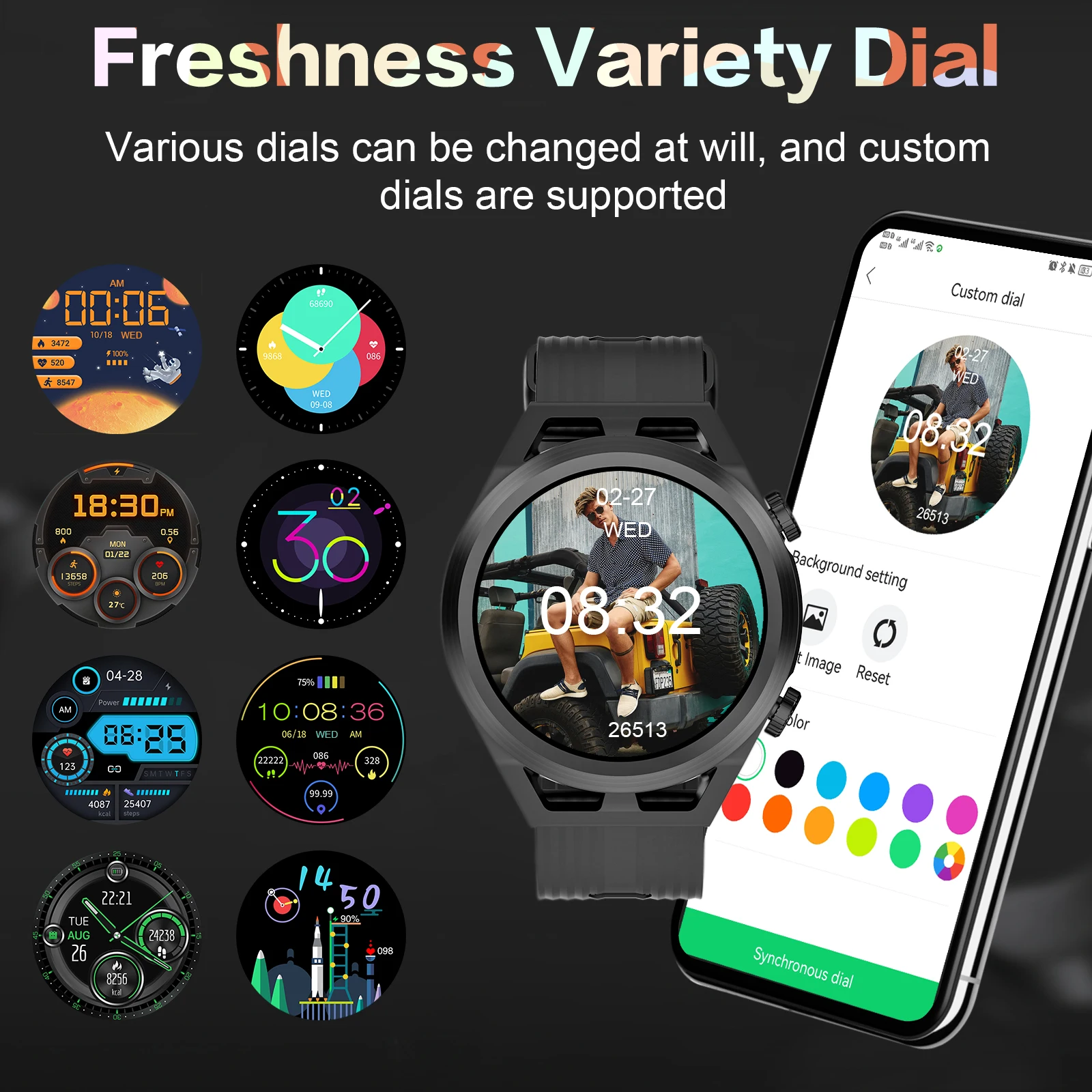 Blackview Bluetooth Smartwatch- freshness variety deal- Smart cell direct