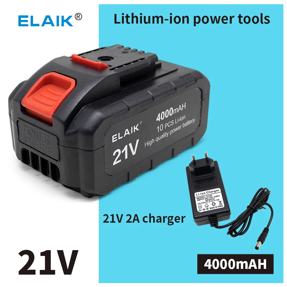 21V 4000mAh Rechargeable Battery Lithium Ion Battery High Capacity for Worx Electric Power Tool Battery image 7