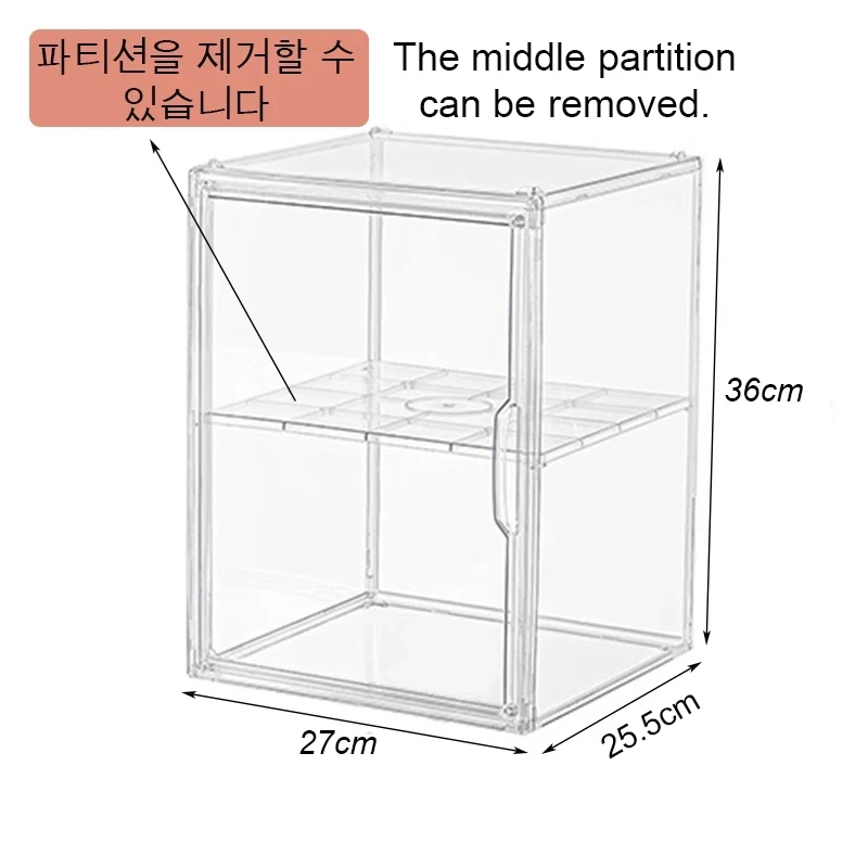 1/3PCS 그림에 대 한 대용량 스토리지 박스 주최자 아크릴 상자 지우기 블라인드 박스 쇼케이스 메이크업 주최자 가방